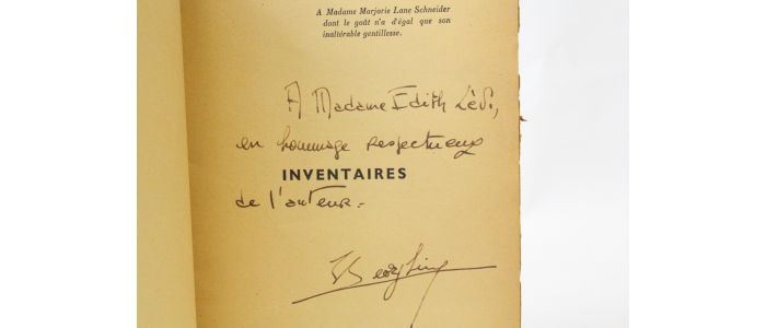 GHEORGHIU : Inventaires - Libro autografato, Prima edizione - Edition-Originale.com