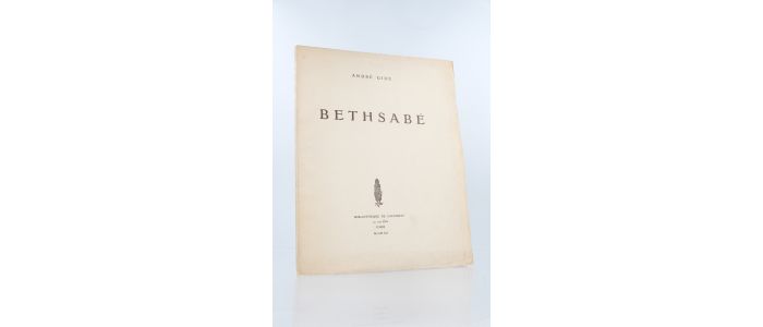 GIDE : Bethsabé - Prima edizione - Edition-Originale.com