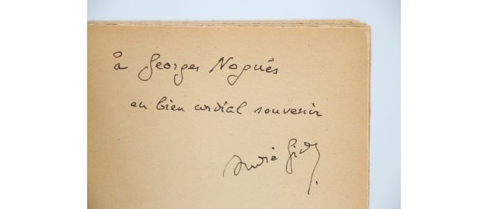 GIDE : Feuillets d'automne - Autographe, Edition Originale - Edition-Originale.com
