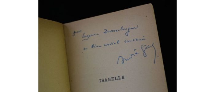 GIDE : Isabelle - Signiert, Erste Ausgabe - Edition-Originale.com