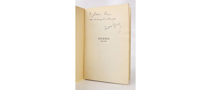 GIDE : Journal 1939-1942 - Autographe, Edition Originale - Edition-Originale.com