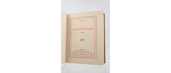 GIDE : Les Faux-Monnayeurs - Edition Originale - Edition-Originale.com