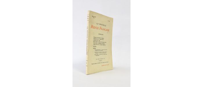 GIDE : Nationalisme et littérature (1ère partie) in La Nouvelle Revue française n°5 de l'année 1909 - Prima edizione - Edition-Originale.com