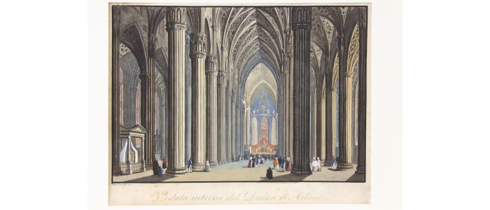 GILIO RIMOLDI : Veduta interna del Duomo di Milano  - Edition Originale - Edition-Originale.com