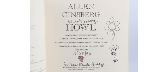 GINSBERG : Howl - Autographe - Edition-Originale.com