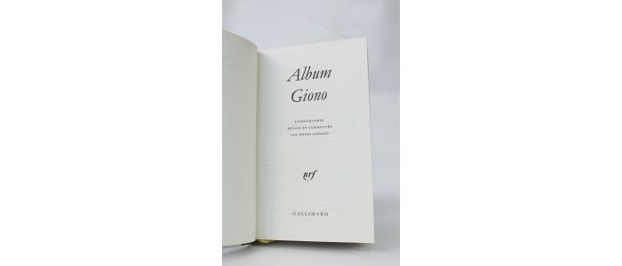 GIONO : Album Giono - Prima edizione - Edition-Originale.com