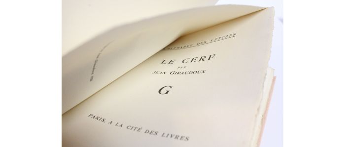 GIRAUDOUX : Le cerf - Edition Originale - Edition-Originale.com