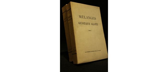 GLOTZ : Mélanges - Signed book, First edition - Edition-Originale.com