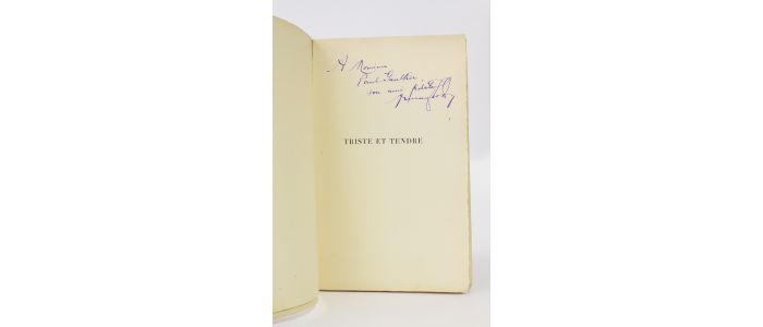 GODOY : Triste et tendre - Signed book, First edition - Edition-Originale.com