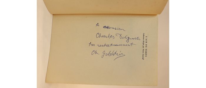 GOLDSTEIN : Sept dans un bunker - Signed book, First edition - Edition-Originale.com