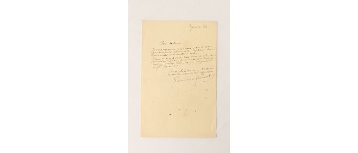 GONCOURT : Lettre autographe signée - Autographe, Edition Originale - Edition-Originale.com