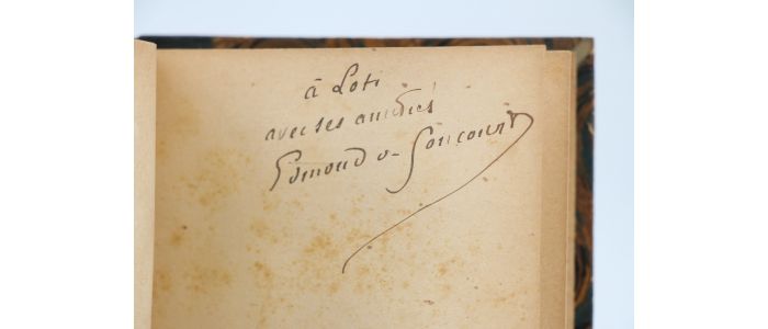 GONCOURT : Outamaro - Le peintre des maisons vertes - Signiert, Erste Ausgabe - Edition-Originale.com