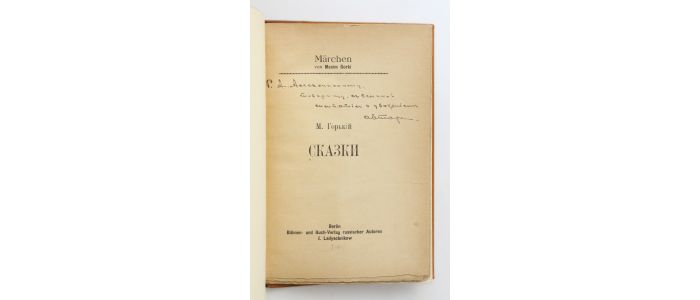 GORKI : Contes - Libro autografato, Prima edizione - Edition-Originale.com