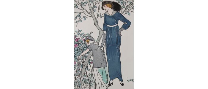 Les Premières Roses - Costume Tailleur pour le matin (pl.2, La Gazette du Bon ton, 1912-1913 n°5) - Prima edizione - Edition-Originale.com