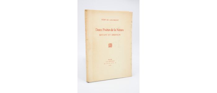 GOURMONT : Deux poètes de la nature Bryant et Emerson - Prima edizione - Edition-Originale.com