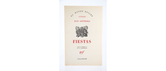 GOYTISOLO : Fiestas - Prima edizione - Edition-Originale.com