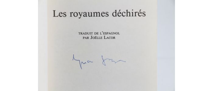GOYTISOLO : Les royaumes déchirés - Autographe - Edition-Originale.com