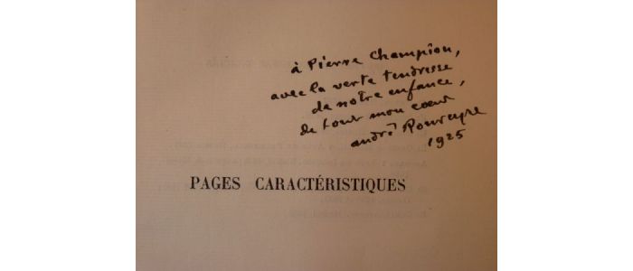 GRACIAN : Pages caractéristiques - Autographe, Edition Originale - Edition-Originale.com