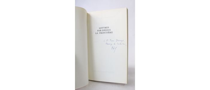 GRASS : Lettres par-dessus la frontière - Libro autografato, Prima edizione - Edition-Originale.com