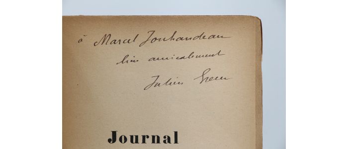 GREEN : Journal 1928-1934, volume I - Autographe, Edition Originale - Edition-Originale.com