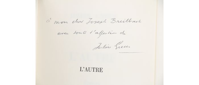 GREEN : L'autre - Autographe, Edition Originale - Edition-Originale.com