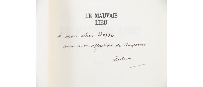 GREEN : Le mauvais lieu - Signed book, First edition - Edition-Originale.com