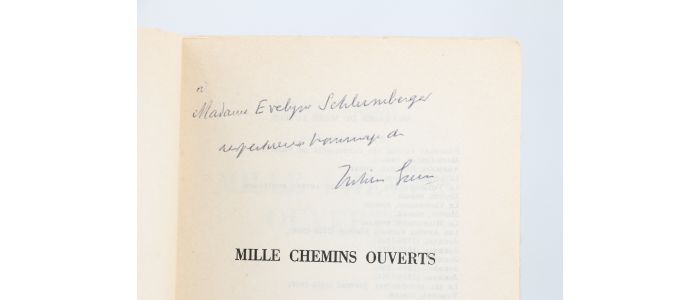GREEN : Mille chemins ouverts - Signed book, First edition - Edition-Originale.com