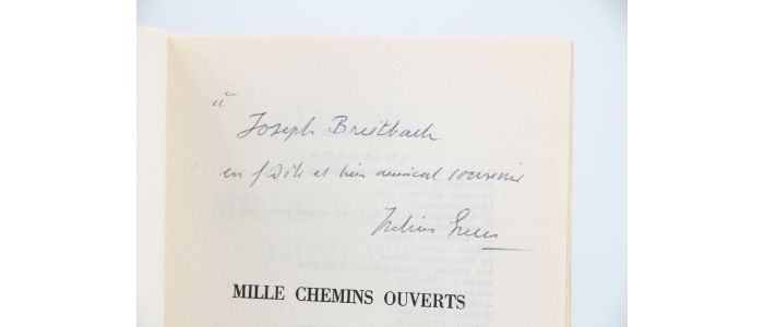 GREEN : Mille chemins ouverts - Signed book, First edition - Edition-Originale.com