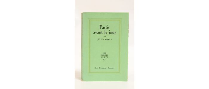 GREEN : Partir avant le jour - First edition - Edition-Originale.com