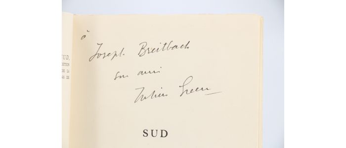 GREEN : Sud - Autographe, Edition Originale - Edition-Originale.com