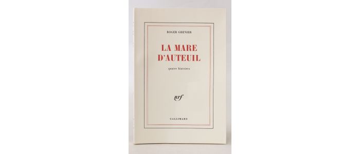 GRENIER : La mare d'Auteuil - Prima edizione - Edition-Originale.com