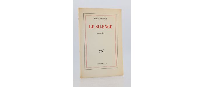 GRENIER : Le silence - Prima edizione - Edition-Originale.com