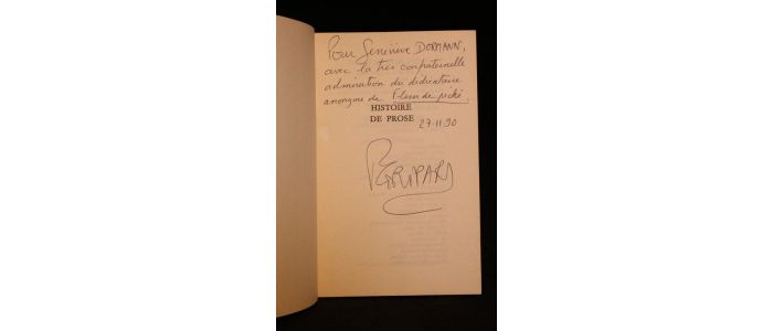 GRIPARI : Histoire de prose. Roman présenté par Pierre Gripari - Autographe, Edition Originale - Edition-Originale.com