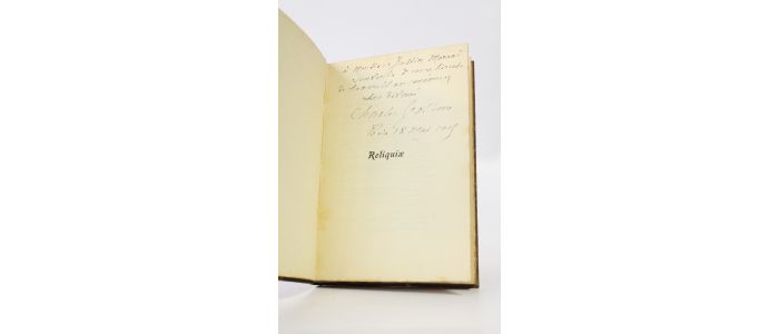 GROLLEAU : Reliquiae - Signed book, First edition - Edition-Originale.com