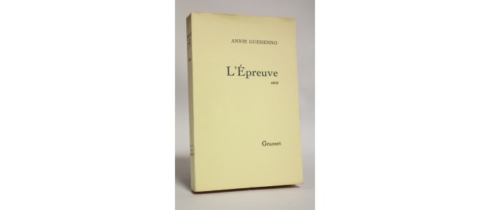 GUEHENNO : L'épreuve - Edition Originale - Edition-Originale.com
