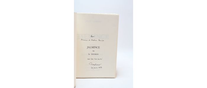 GUENOT : Jalmince - Libro autografato, Prima edizione - Edition-Originale.com