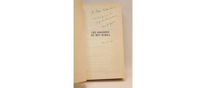GUERIN : Les assassins de Ben Barka - Libro autografato, Prima edizione - Edition-Originale.com
