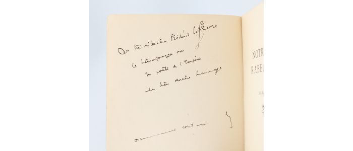 GUIBERT : Notre frère Rabearivelo - Autographe, Edition Originale - Edition-Originale.com