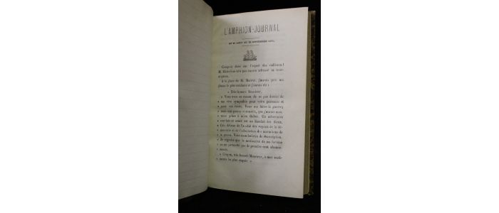 GUIGNARD : L'Amphion-journal, complet en 12 numéros d'Août 1872 à Juillet 1873 - First edition - Edition-Originale.com