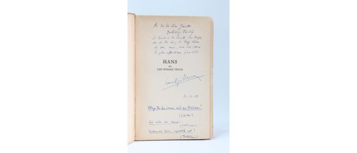 GUILLAUME : Hans ou les songes vécus - Autographe, Edition Originale - Edition-Originale.com