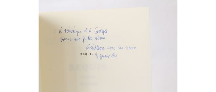 GUILLEVIC : Requis. Poème 1977-1982 - Autographe, Edition Originale - Edition-Originale.com