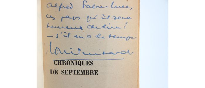 GUITARD : Chroniques de Septembre - Signiert, Erste Ausgabe - Edition-Originale.com