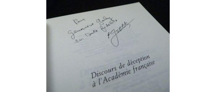 GUTH : Discours de déception à l'Académie française - Autographe, Edition Originale - Edition-Originale.com