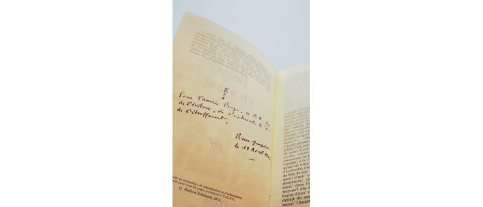 GUYOTAT  : Bond en avant - Signed book, First edition - Edition-Originale.com