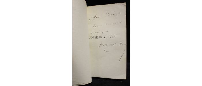 HAHN : L'oreille au guet - Signed book, First edition - Edition-Originale.com