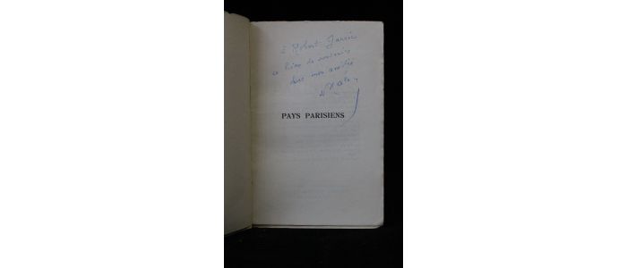 HALEVY : Pays parisiens - Libro autografato, Prima edizione - Edition-Originale.com