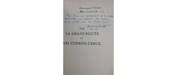 HALLE : Par la grand'route et les chemins creux. Poésies et chansons beauceronnes - Signed book, First edition - Edition-Originale.com
