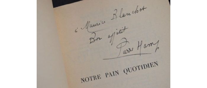 HAMP : Notre pain quotidien - Signed book - Edition-Originale.com