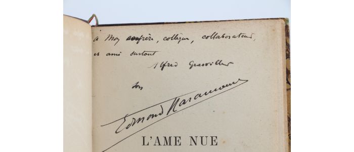 HARAUCOURT : L'âme nue - Autographe, Edition Originale - Edition-Originale.com