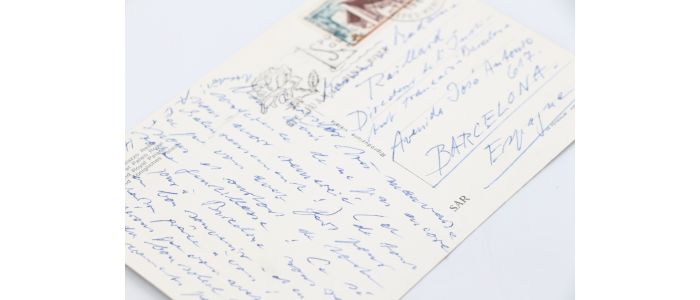 HARTUNG : Carte postale autographe signée adressée à Georges Raillard - Autographe, Edition Originale - Edition-Originale.com